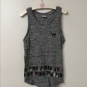 PINK Victoria's Secret Charcoal Tank Top 2015